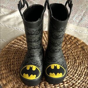 Batman Insulated Rain Boots for Toddlers size 8